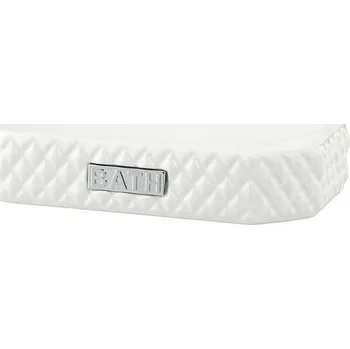 Sada koupelnových doplňků LENE BJERRE MARION bílá - stříbrná, 13,5 cm