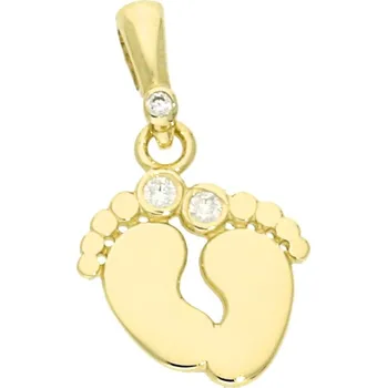 Přívěsek Goldstore Zlatý lesklý přívěsek dětské nožičky Váha: 0.85 g