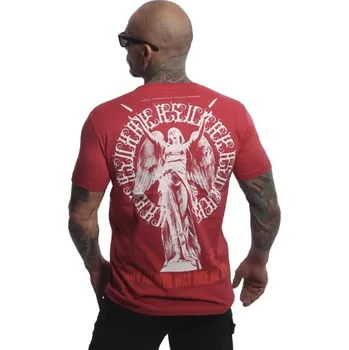 Pánská móda Yakuza Ink. - triko ANGEL DEVIL 21040 chili pepper Barva: Červená, Vel: 3XL