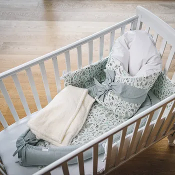 Zavinovačka Tulimese Základní set do postýlky 8v1 svěží kapradiny