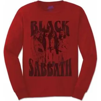 Zahraniční hudba Merch Black Sabbath: Black Sabbath Unisex Long Sleeve T-shirt: Band And Logo (xx-large) XXL