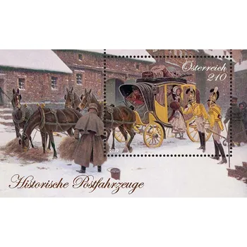 Poštovní známka Österreich post (2022) MiNr. 3628 ** - Rakousko - BLOCK 131 - Historická poštovní vozidla (X.)