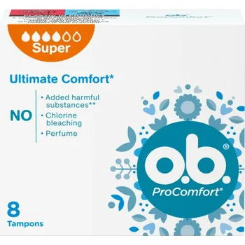 O.B. tampony Ultimate comfort super 8 ks bílá krabička
