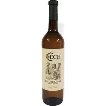 Víno Vinařství Čech, Rulandské bílé, pozdní sběr, 2021, 12,5%, 0,75 l, (holá láhev)