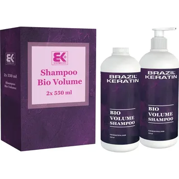 Brazil Keratin Bio Volume Shampoo keratinový šampon, 2x 550 ml
