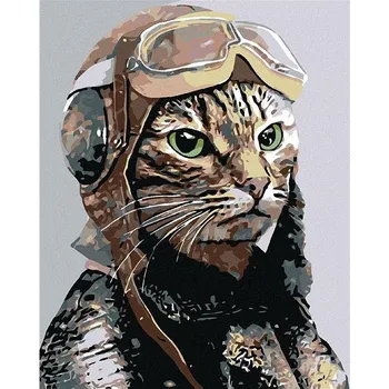 Malování podle čísel - Letec, 40x50 cm, bez rámu a bez vypnutí plátna