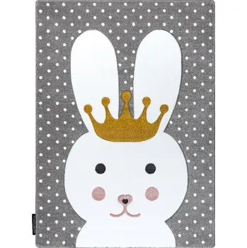 Koberec Dětský kusový koberec Petit Bunny grey, 160x220, šedá, dětský pokoj, Dywany Łuszczów - 1 rok na vrácení + DOPRAVA ZDARMA k Vám i zpět