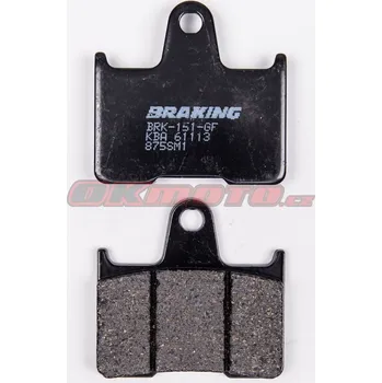 Brzdová destička Braking (Itálie) Zadní brzdové destičky Braking 875SM1 - Kawasaki GTR 1400, 1400ccm - 07-17