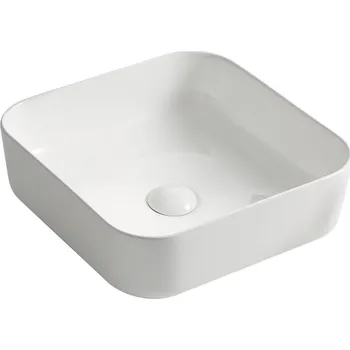 Umyvadlo BPS-koupelny Deskové keramické umyvadlo Tona 38 (38x38 cm)