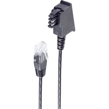 Shiverpeaks DSL kabel [1x telefonní zástrčka TAE-F - 1x RJ45 zástrčka] 6 m černá