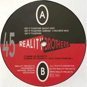 Zahraniční hudba LP Reality Brothers: Get It Together / Comme Les Monkeys 2020