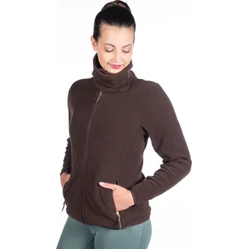 Dámská mikina HKM Mikina Basil HKM, dámská, tmavě hnědá L