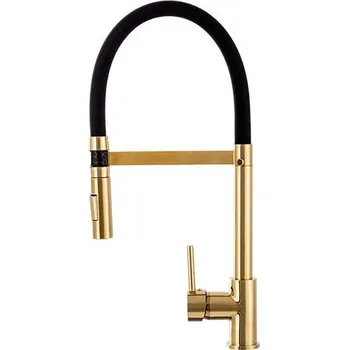 Vodovodní baterie Kuchyňská baterie se sprchou VENTO zlatá