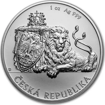 Česká mincovna Český lev 2019 stříbrná mince 31,1 g