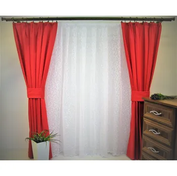 Sprchový závěs Závěs Orlando malinový - výška 140/ šířka 150cm SKLADEM POSLEDNÍ 2KS