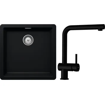 Granitový dřez Set Schock S11-1 (dřez Greenwich N-100 Puro + baterie Epos Puro)