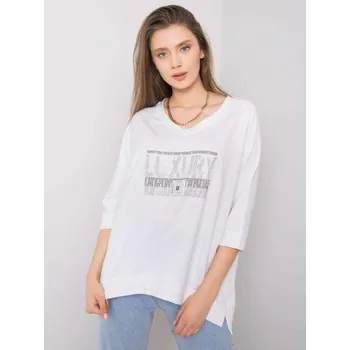 Dámské tričko Dámská halenka s aplikací TINSLEY bílá