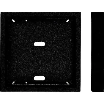 4FF 090 84.5 Krabice KARAT vertikální nad omítku VNO 4 rám, černá, Tesla Stropkov