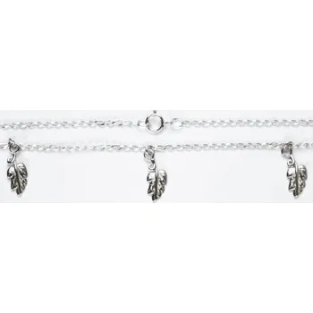 Náhrdelník Stříbrný náhrdelník s lístky - NH214 (Stříbrný náhrdelník s lístečky)