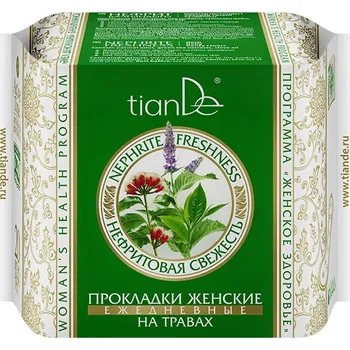 Menstruační vložka tianDe Dámské bylinné slipové vložky Nefritová svěžest 20 ks