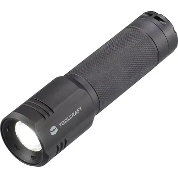Svítilna TOOLCRAFT SMD LED kapesní svítilna, nastavitelná, na baterii, 600 lm, 15 h, 144 g