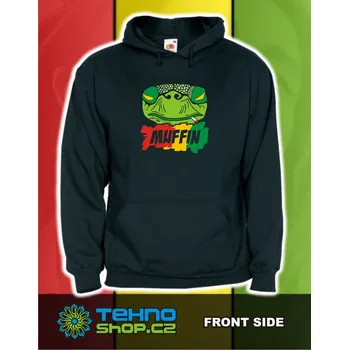 Pánská mikina TEKNOSHOP Muffin 2014 Srpen dnb mikina s kapucí s potiskem S černá