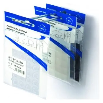 Podložka pod nábytek Čočka narážecí 20x20mm, tl.13,2mm,9ks platíčko, transparentní (Practical Way narážecí čočka ČTVEREC (20x20mm, tl.13,2mm,9ks platíčko)TRANSPARENTNÍ)