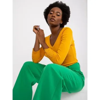 Dámská halenka Alissia RUE PARIS světle oranžová