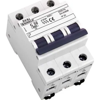 Jistič 01-3032202C EV Jistič EV-6J (6 kA) 3P C 32A, Bonega