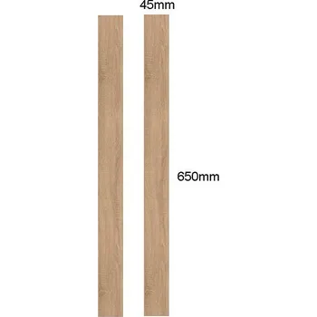 Kuchyňská pracovní deska Hrana s lepidlem 34038 Dub Sonoma 650x45x0,8mm 2ks