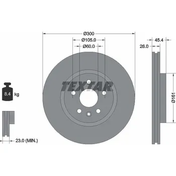 Brzdový kotouč Brzdový kotouč TEXTAR 92277205
