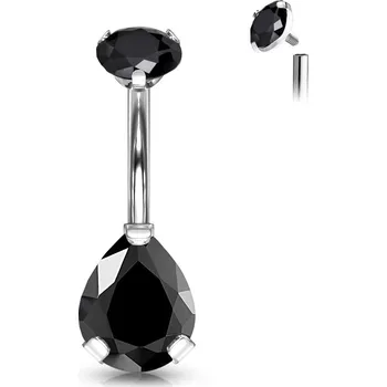Piercing Šperky4U Piercing do pupíku kapka - TITAN - TIT1091-K
