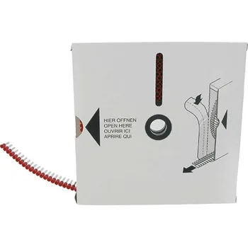 elektrický kabel 272294 Dutinka žilová izolovaná DIN 46228 v páskové formě 1,5 mm2, 8 mm, černá, Haupa