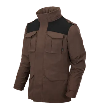 Pánský bomber Bunda Helikon Covert M-65 - Earth Brown / Black L