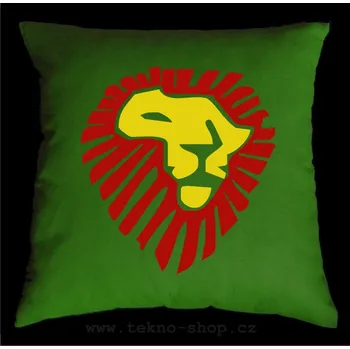 Dekorativní polštářek TEKNOSHOP AFRIKA LION dnb polštářek s potiskem žlutý
