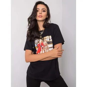 Dámské tričko s potiskem JOELLE černé