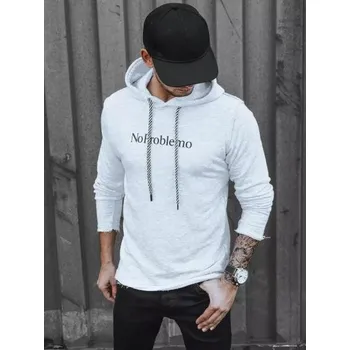 Pánská mikina Pánská mikina s kapucí NO PROBLEMO šedá