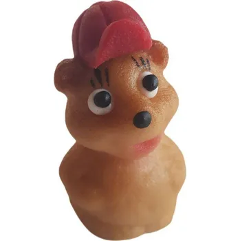 Jedlá dekorace na dort Marcipánová figurka medvěd 6,5x4 cm - Frischmann vyškov