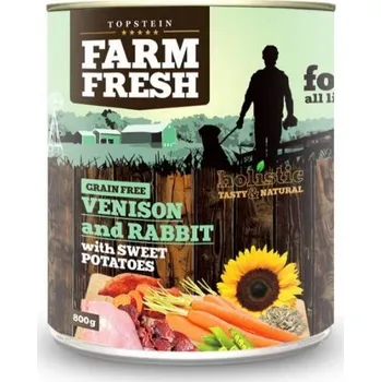 Krmivo pro psa FARMFRESH VENISON plus RABBIT 6x400g + extra výběr z 4000 produktů