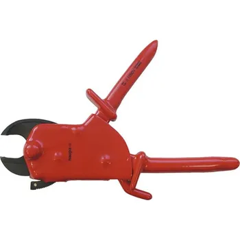 Kleště 200109 Nůžky ráčnové ke stříhání kabelů VDE do průměru 34 mm, Haupa