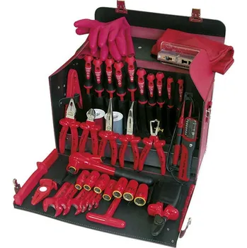 220135 Kufr na nářadí Delux 1000 V, vybavený, 54 ks, Haupa