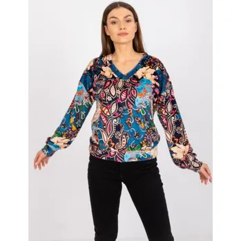 Dámské tričko Dámská halenka s potiskem RUBY modrá