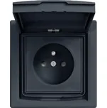 EPH2800371 Zásuvka 2P+PE, clonky, IP44, antracit, Schneider