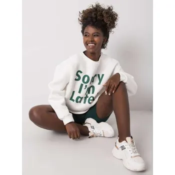 Dámská mikina Dámská mikina s nápisem KAILEE ecru a zelená