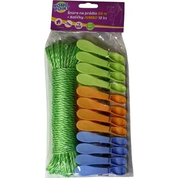 Šňůra na prádlo šňůra na prádlo+ 12 kolíčků UH
