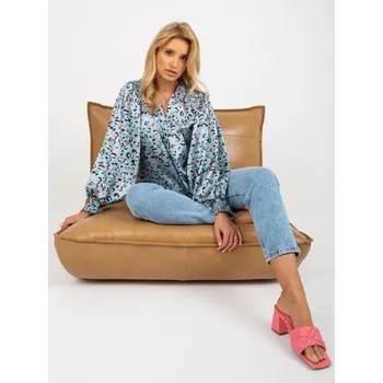 Dámská halenka Dámská košile s leopardím vzorem HELLEN modročerná