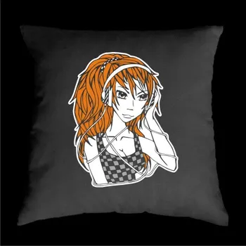 Dekorativní polštářek TEKNOSHOP Peggy tekno polštářek s potiskem černý