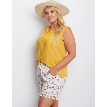 Dámské kraťasy Dámské šortky PLUS SIZE Own Bílé