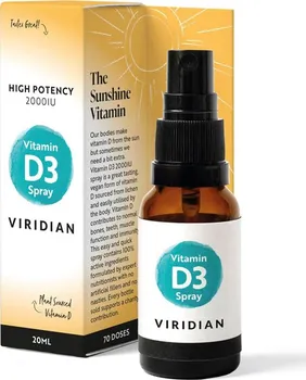 viridian Vitamin D3 2000 IU Spray 20 ml