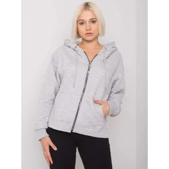 Dámská mikina Dámská mikina na zip prošívaná AREZZO šedá